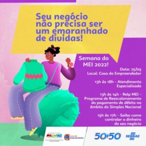 Prefeitura de Palmas promove a Semana do MEI 2022 até sexta-feira, 27